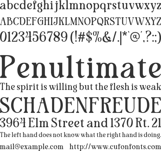 Shigat font preview