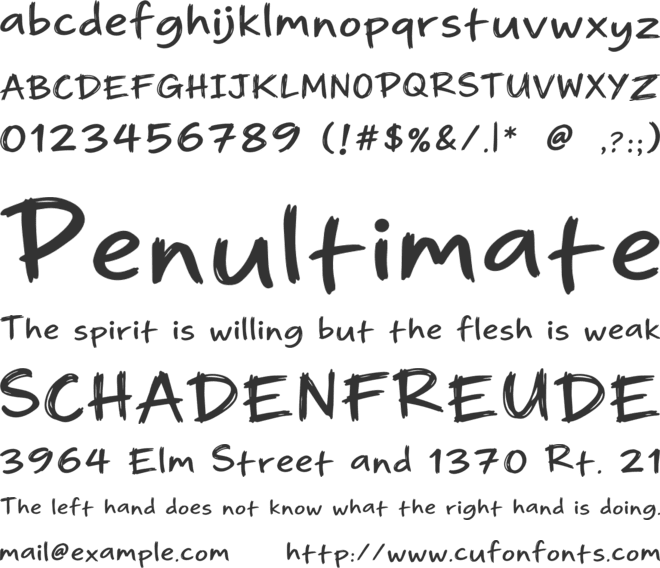 Little Marker font preview