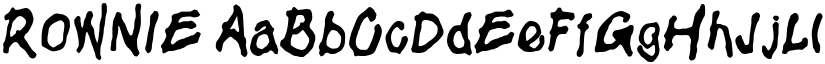 ROWNIE font download