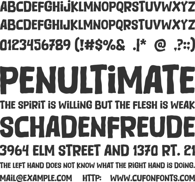 Brolex font preview