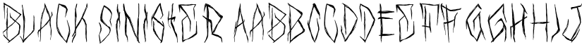 Black Sinister font download