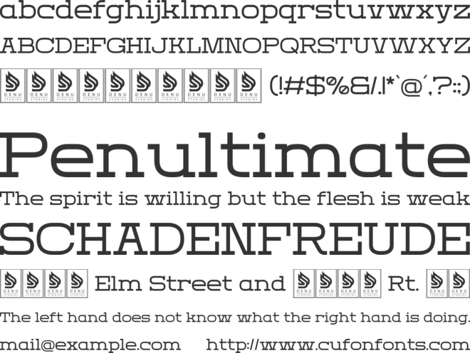 Domesia font preview
