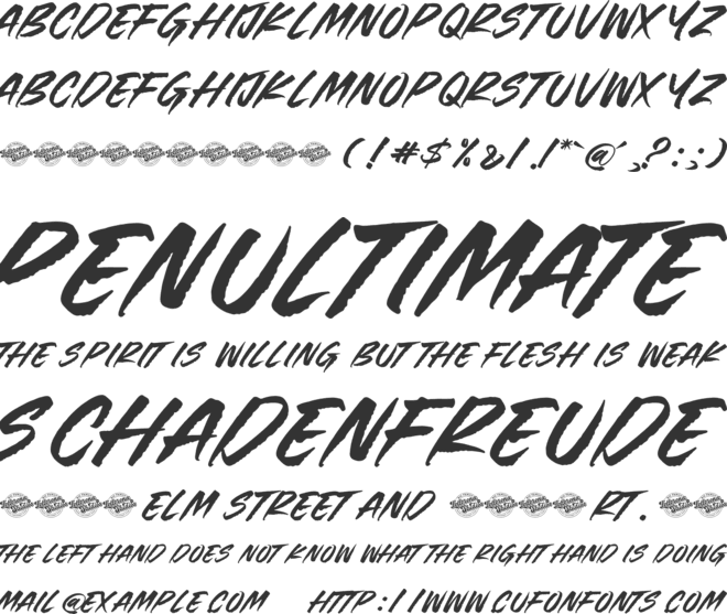 Crownish font preview