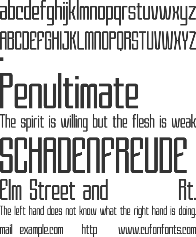 GAVISTER font preview