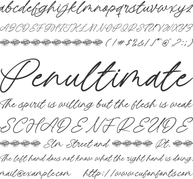 Pinkie Wonderly font preview