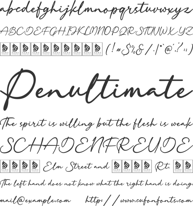 Dekalea font preview