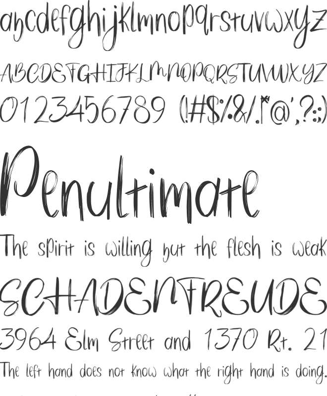 Cozy Stroke font preview