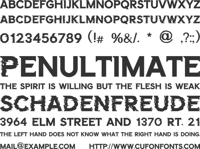 FORT AVENUE font preview