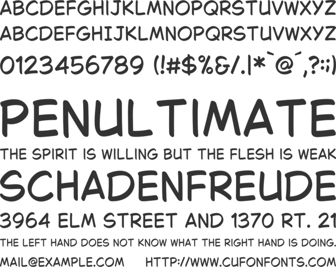 Bubble Sans X font preview