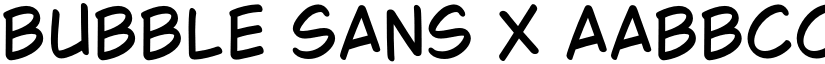 Bubble Sans X font