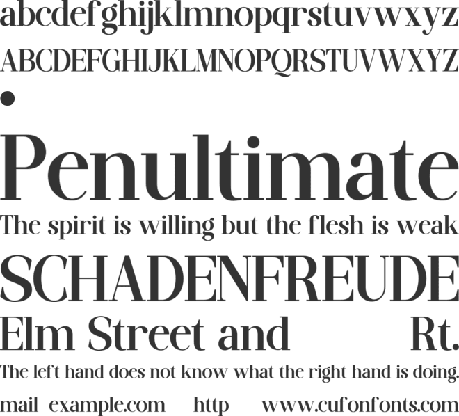 QALISYA font preview