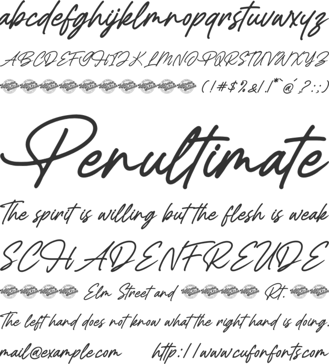 Chalontic font preview