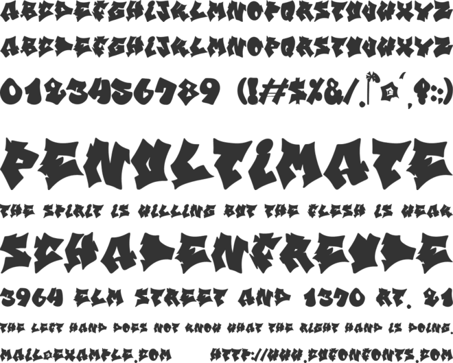 Spikevolt font preview