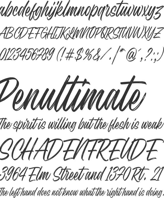 Sunday Brightside font preview