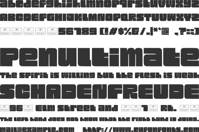 Mirage  Free font preview