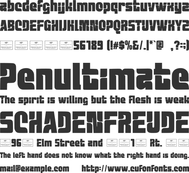 Echo Ridge Free font preview