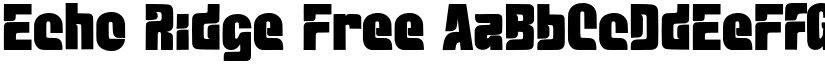 Echo Ridge Free font download