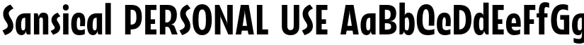 Sansical PERSONAL USE font download