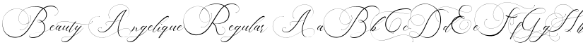 Beauty Angelique Regular font