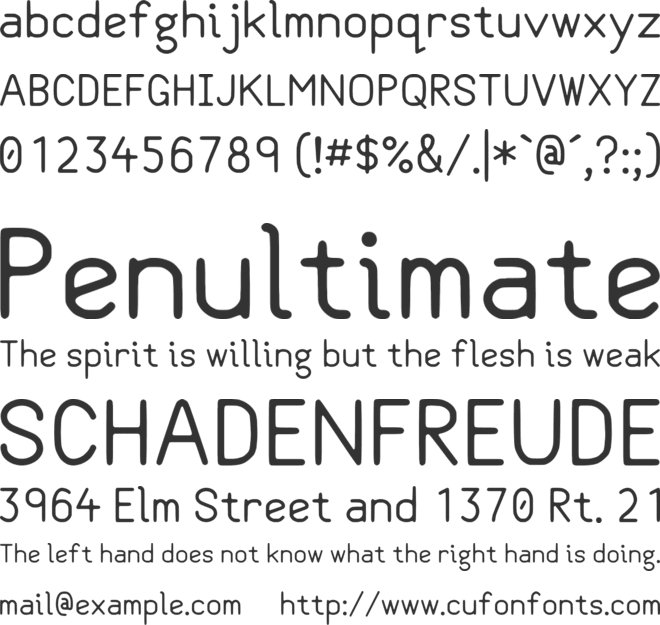 Class Variable font preview