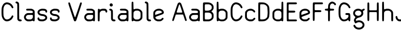Class Variable font download