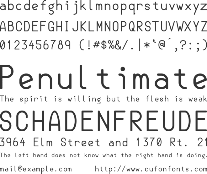 Semi-Coder font preview