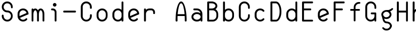 Semi-Coder font download