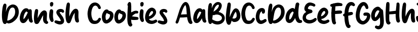 Danish Cookies font download