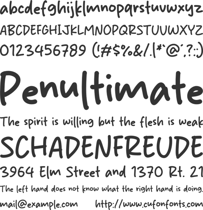 Midnight Study font preview
