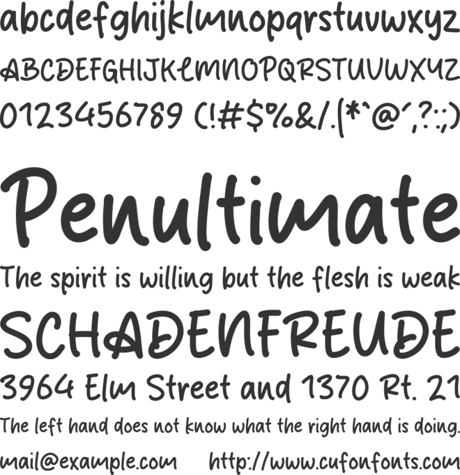 Royal Brown font preview