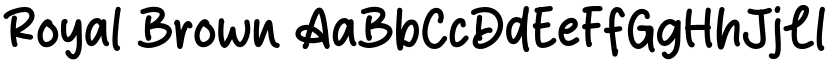 Royal Brown font