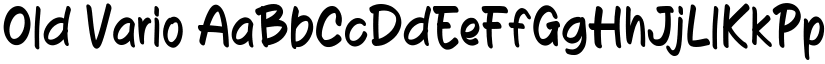 Old Vario font download