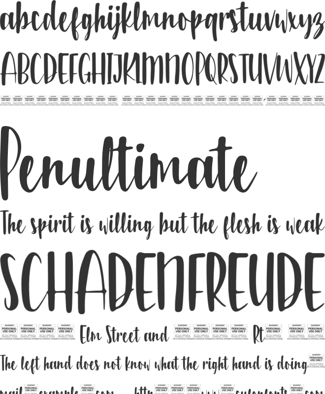 Whimsical Holiday - Non Commercial Use font preview