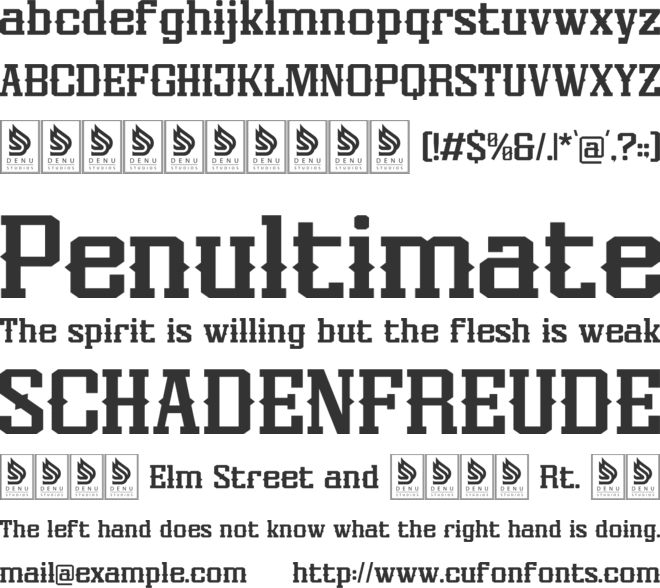 Dupreh Forge font preview
