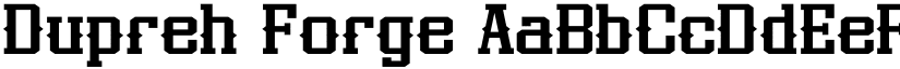 Dupreh Forge font download