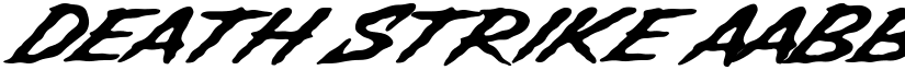 Death Strike font download