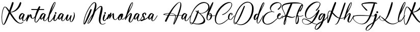 Kartaliaw Mimohasa font