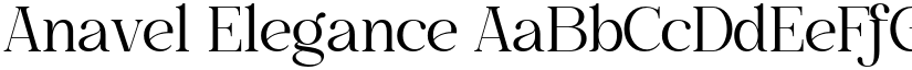 Anavel Elegance font