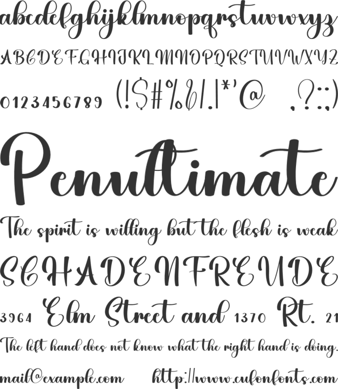 Christmas Sweeter font preview