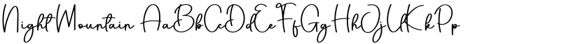 Night Mountain font download