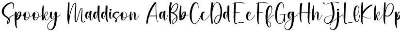 Spooky Maddison font download