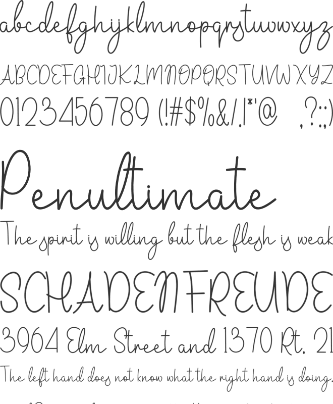 September Halloween font preview