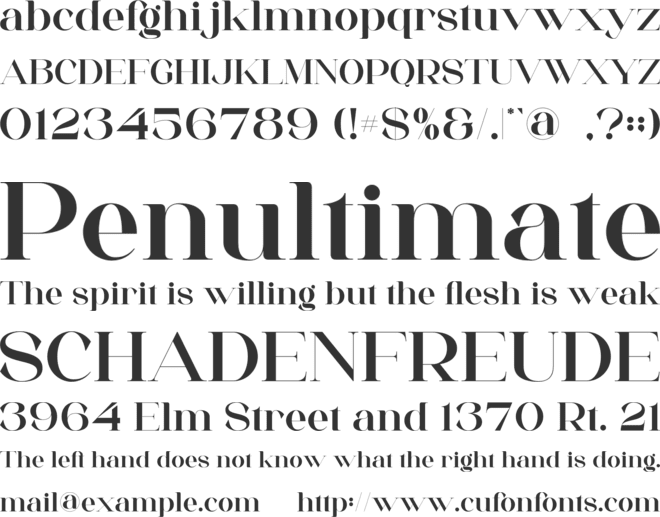 Balgeri font preview