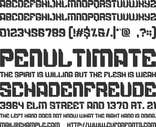 DIGITAL MONETER font preview