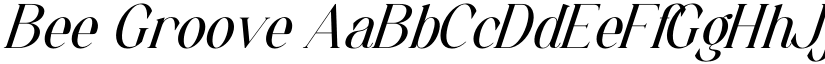 Bee Groove font