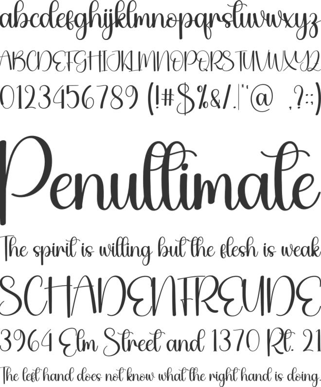 Armyblue font preview