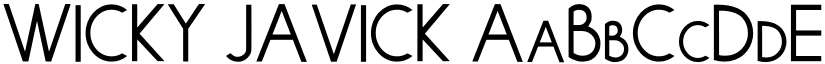 WICKY JAVICK font download