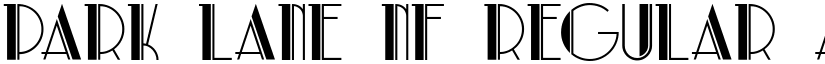 Park Lane NF Regular font