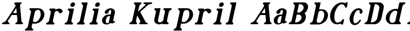 Aprilia Kupril font