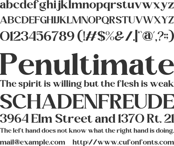 Kisthe font preview
